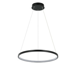 Lampa wisząca RING S 40cm 22W LED barwa zmienna CCT | czarny