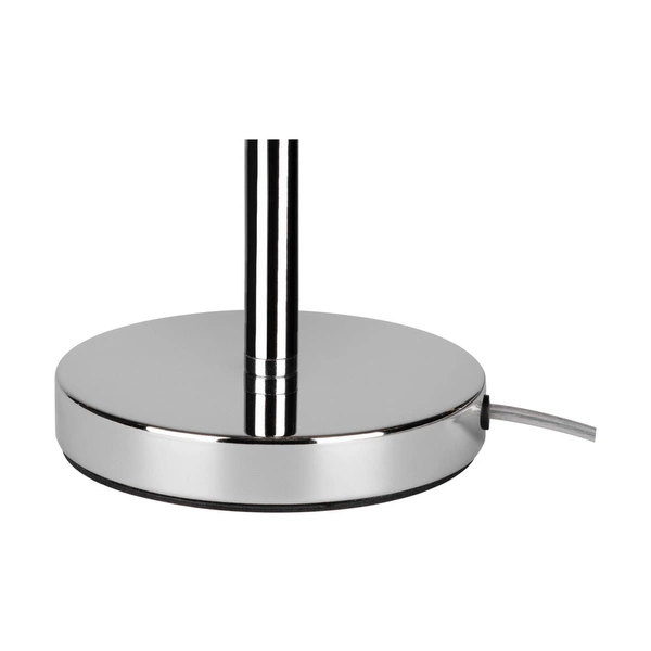 Lampa stołowa Leila 1xE27 maks. 60W chromowany metal/przezroczysty kabel PVC/wielokolorowy papier + klosz z PCV ze wzorem krokodyla 7651028