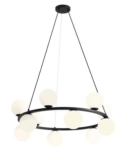 LAMPA WISZĄCA KRONE 12 BLACK