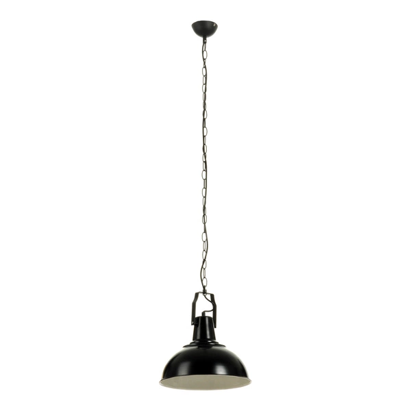 Lampa wisząca Lofti 1xE27 Max.60W Czarny Metal/Biały Metal 1152104