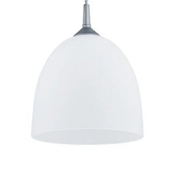 Lampa wisząca zwis DAWID biały/szary śr. 23cm