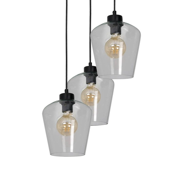 Nowoczesna lampa wisząca koło SANTIAGO CLEAR MLP6611