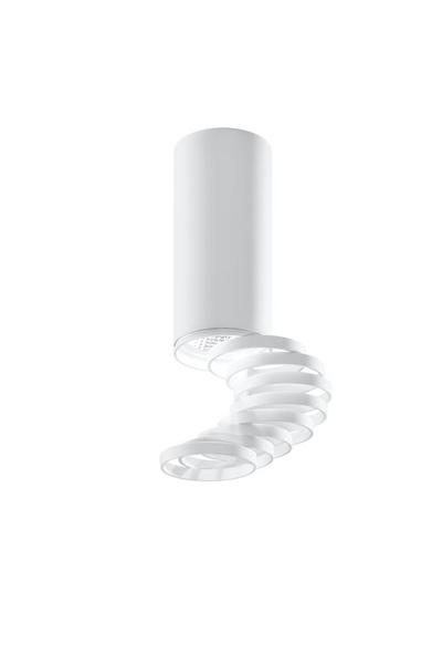 Lampa sufitowa TUBA 2282725 z regulowanymi pierścieniami, biała, 1x50W GU10