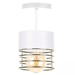 Lampa sufitowa 1xE27 ROYAL WHITE/GOLD