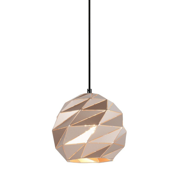 Lampa wisząca PALERMO śr. 23cm E27 | złoty/czarny