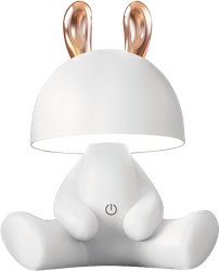 KDR-6301-WH LAMPA STOŁOWA KRÓLICZEK BIAŁA/WHITE