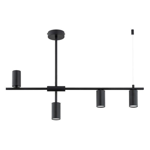 Lampa sufitowa ALFA SAUR CZARNA 4xGU10 81cm | 63321