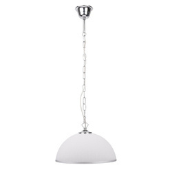 Lampa wisząca SUGAR 31-77745 chrom/klosz biały 1x60W E27