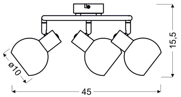 Lampa sufitowa MAURO spirala 98-61997 satyna nikiel 3x4W E14 LED RGB z pilotem