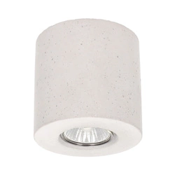 Concretedream Okrągła Lampa Sufitowa 1xGU10 Max.6W Biały Beton 2066137