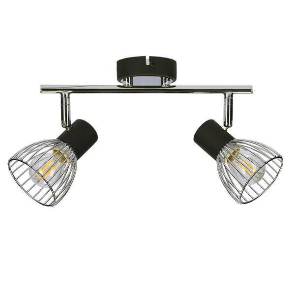 Lampa sufitowa/ścienna MODO listwa 92-61522 czarny/chrom 2xE14