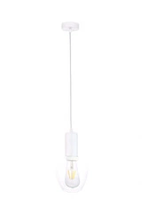 Lampa wisząca 1xE27 VERRE WHITE