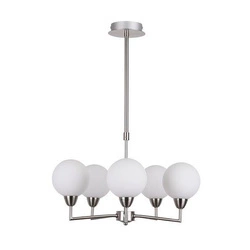 Lampa wisząca LOGOS, 35-05458, satynowy/biały, 5x25W G9