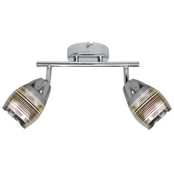 Lampa sufitowa/ścienna MILTON listwa 92-41265 chrom 2xE14 LED