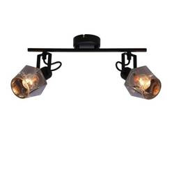 Lampa sufitowa RANDI, 92-13361, czarny/dymiony, 2x15W E14