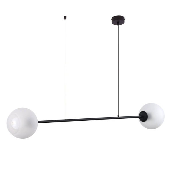 Nowoczesna lampa wisząca LIBRA E27 60W szer. 144cm | grafit