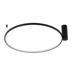 Lampa sufitowa RING L, czarna, 48W LED, barwa ciepła 3000K