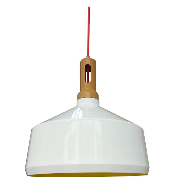 ROBINSON LAMPA WISZĄCA 36 1X60W E27 BIAŁY / WNĘTRZE ŻÓŁTE