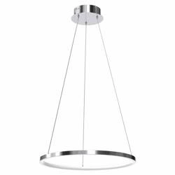 Nowoczesna lampa wisząca ROTONDA CHROME 27W LED 50 cm | Chrom