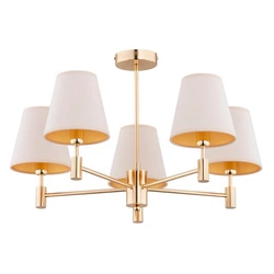 Lampa sufitowa ALFA ASTRIT ZŁOTA 5x E14 61cm | 28645