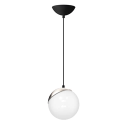 Lampa wisząca SFERA, MLP4673, czarny/chrom/biały, 1x40W E14