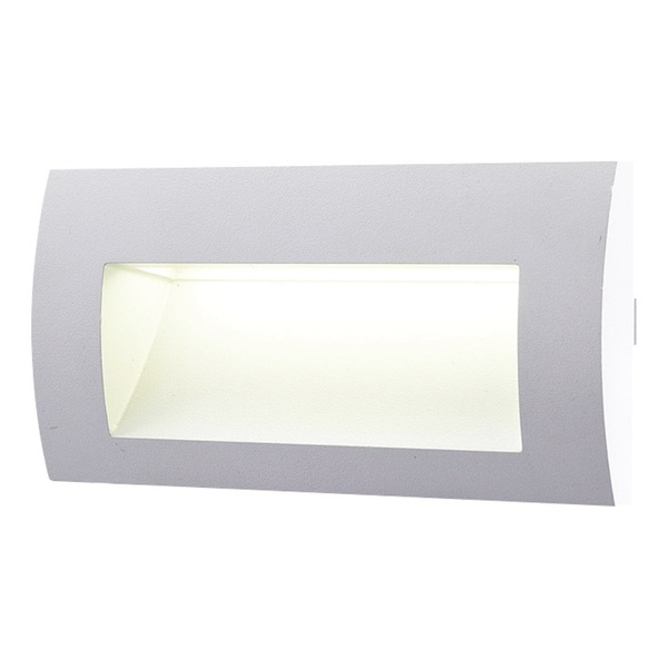 Zewnętrzna lampa ścienna WALL 20 3W 4000K IP65 wpuszczana | szary