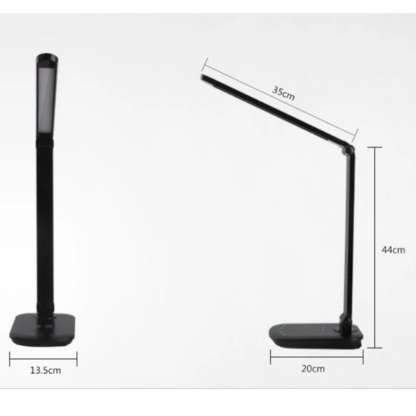 Lampa biurkowa LIGHT06 czarana z ładowarką indukcyjną