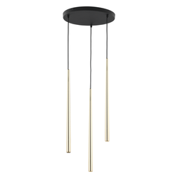 Nowoczesna lampa wisząca PIANO GOLD 3x G9 10W | złoty