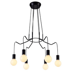 Lampa wisząca BASSO 36-71033 czarna matowa 6x40W E27