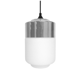 Lampa wisząca MASALA 31-40541 biała z chromową nakładką 1x60W E27