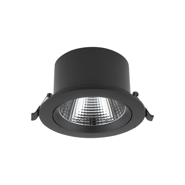 Lampa punktowa podtynkowa EGINA LED szer. 14cm 15W barwa ciepła 3000K | czarny