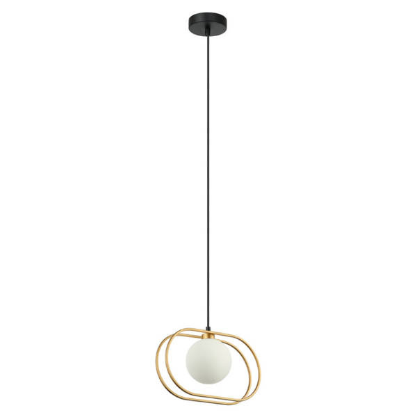 Lampa wisząca GROSETTA dł. 30cm G9 | złoty