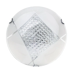 Lampa Sufitowa Carolina 1xLED Zintegrowana 1650lm 2700K 18W Biały Metal/Biało-Przezroczyste Szkło 4594102