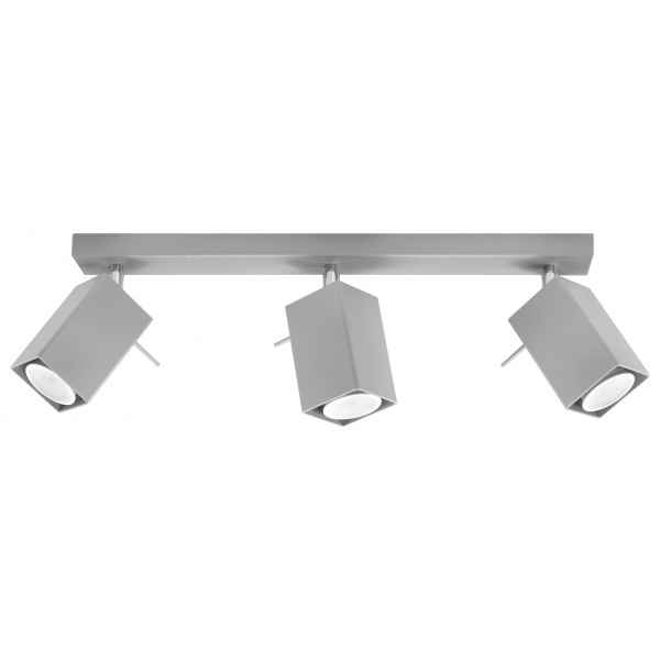 Designerska lampa sufitowa MERIDA 3 SL.0457 Szara 3xGU10