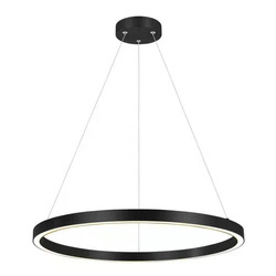 Midway lampa wisząca mała śr.60cm pierścień LED 40W | czarny