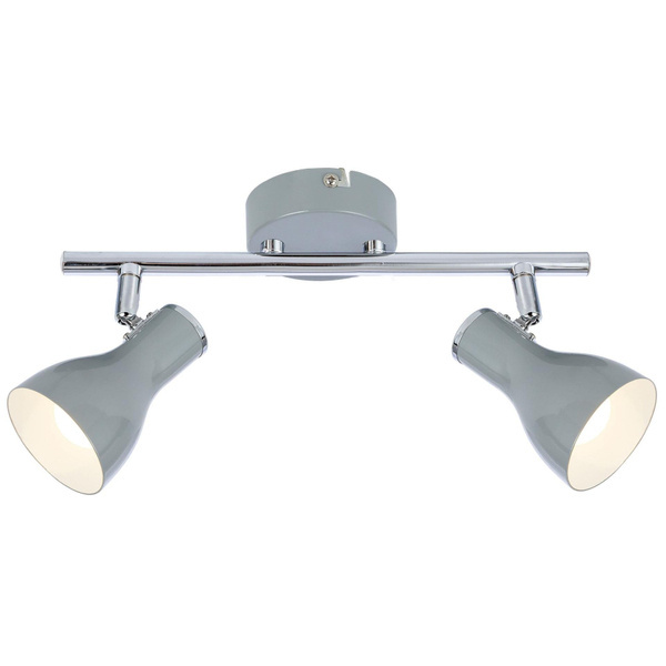 Lampa sufitowa JULIE listwa, 2xE14, szary/chrom, 92-66626