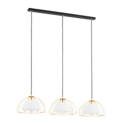 Lampa wisząca NERSY GOLD  dł. 80cm 3xE27 | złoty