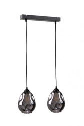 Lampa wisząca 2xE27 LOKI BLACK