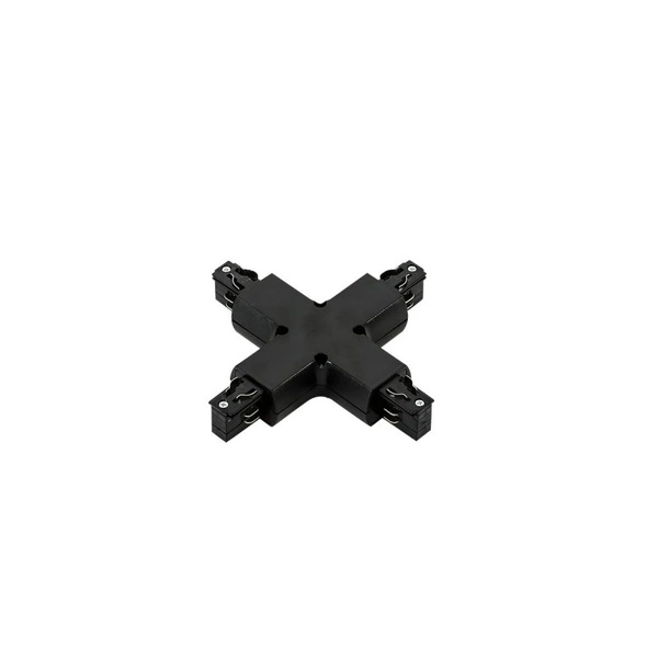 3 phase track - cross joint - black TR-PLUS-JOINT-BL