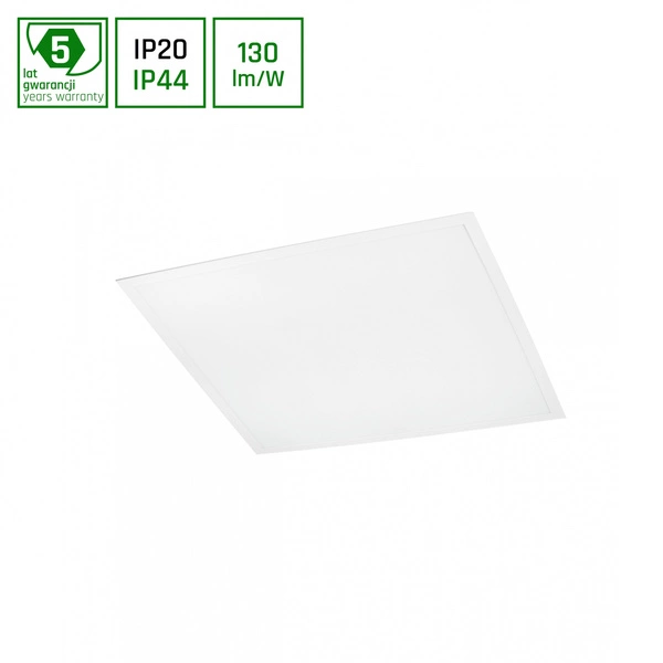 ALGINE PANEL BACKLIGHT WITH PHILIPS DRIVER 40W WW 230V 120st IP44 600x600x26 BIAŁY 5 lat gw.