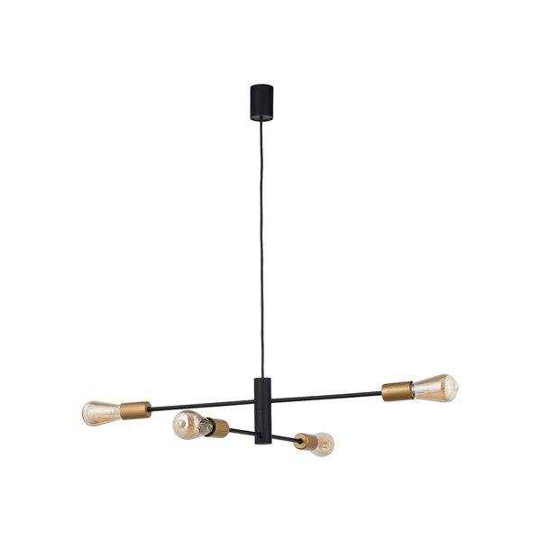 Lampa wisząca loftowa ROTOR IV E27 60W wys. 83cm | czarny 7935