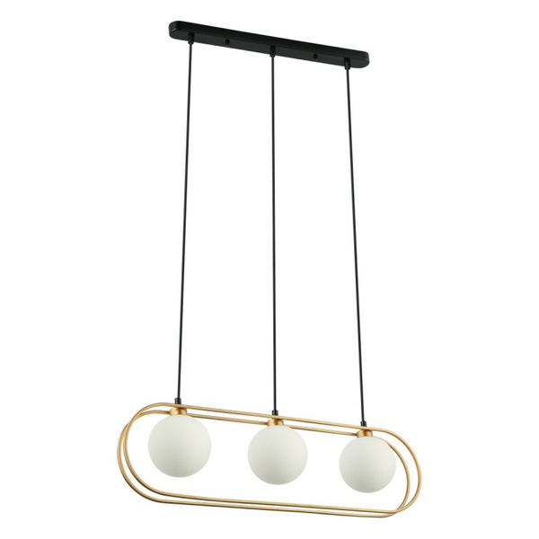 Lampa wisząca GROSETTA dł. 68cm 3xG9 | złoty