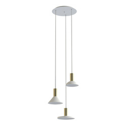 Lampa wisząca HERMANOS III wys. 130cm 3xGU10 | biały 8031