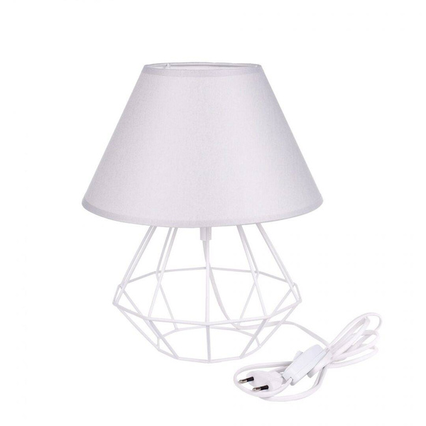 Lampka nocna 1xE27 PATI WHITE/GREY II