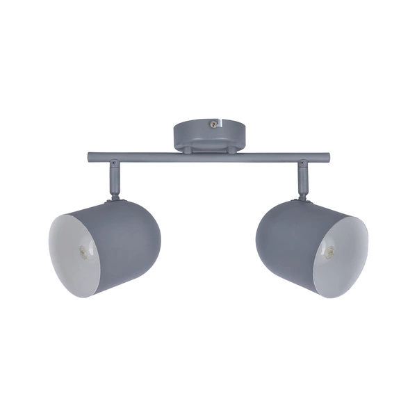 Nowoczesna lampa sufitowa AZURO listwa 92-63212 szary mat 2xE27