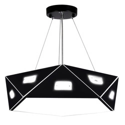 Nowoczesna lampa wisząca z kryształkami NEMEZIS 31-59130, 3x40W G9, czarna