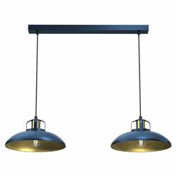 Lampa wisząca FELIX NAVY BLUE/GOLD 2xE27