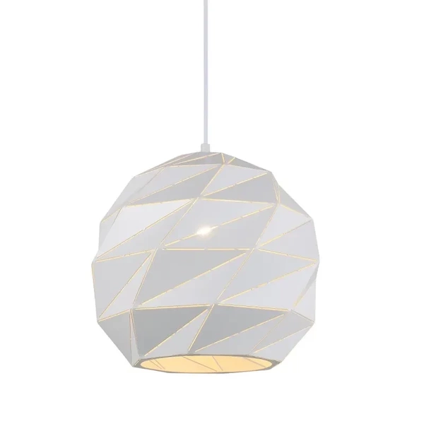 Lampa wisząca PALERMO śr. 32cm E27 | biały