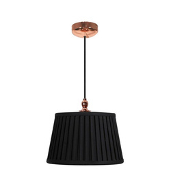 AMORE LAMPA WISZĄCA 1X60W E27 STOŻEK CZARNY