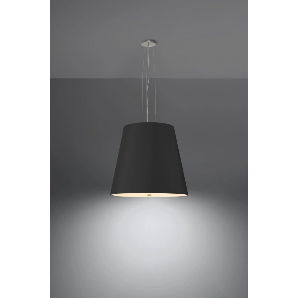 Nowoczesna lampa wisząca GENEVE 50 SL.0736 czarna 3xE27